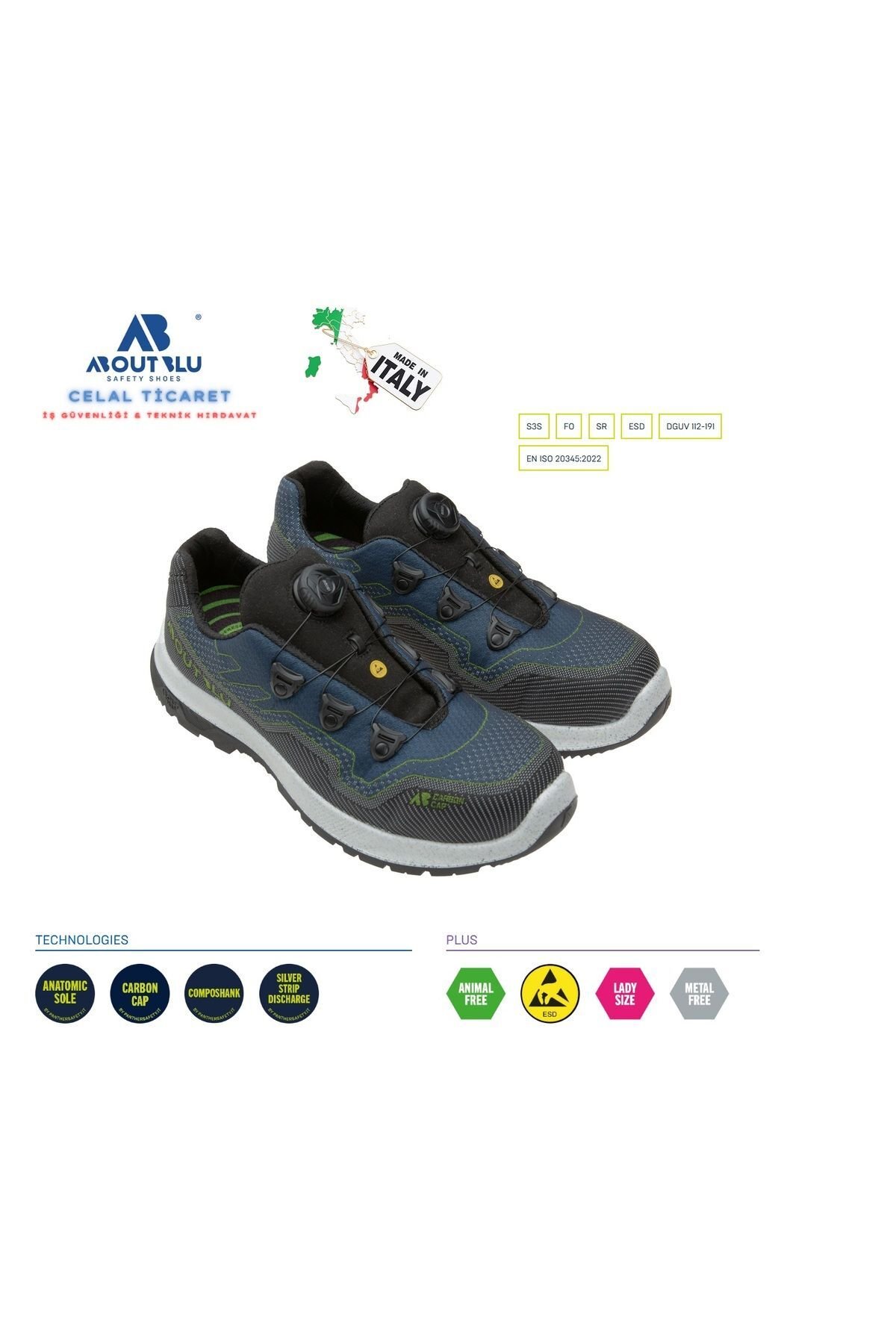 Twister Navy Low S3 S İş Güvenliği Ayakkabısı