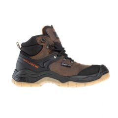Yeni Safhir Kahve Iş Botu S3 Src / New Safhir Brown Mid  İş Güvenliği Ayakkabısı
