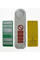 10'lu Set Iskele Güvenlik Kartı Kaza Önleme Etiket Seti , Etiket Tutucu, Pvc Etiket
